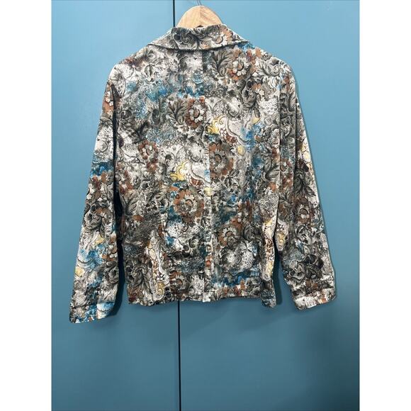 Chico's Floral Patterned Women's Blazer - Picture 6 of 6